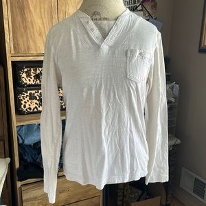 Xios White Long Sleeve Tee - Small